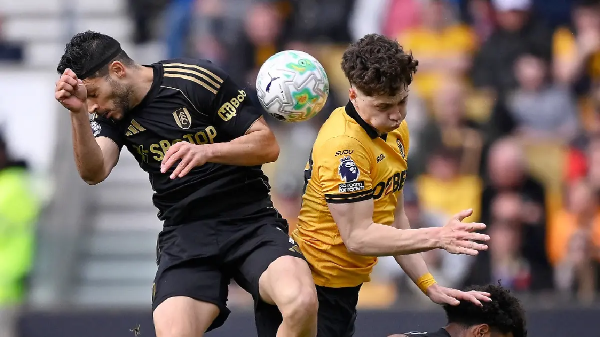 Raúl Jiménez en el Wolverhampton vs Fulham