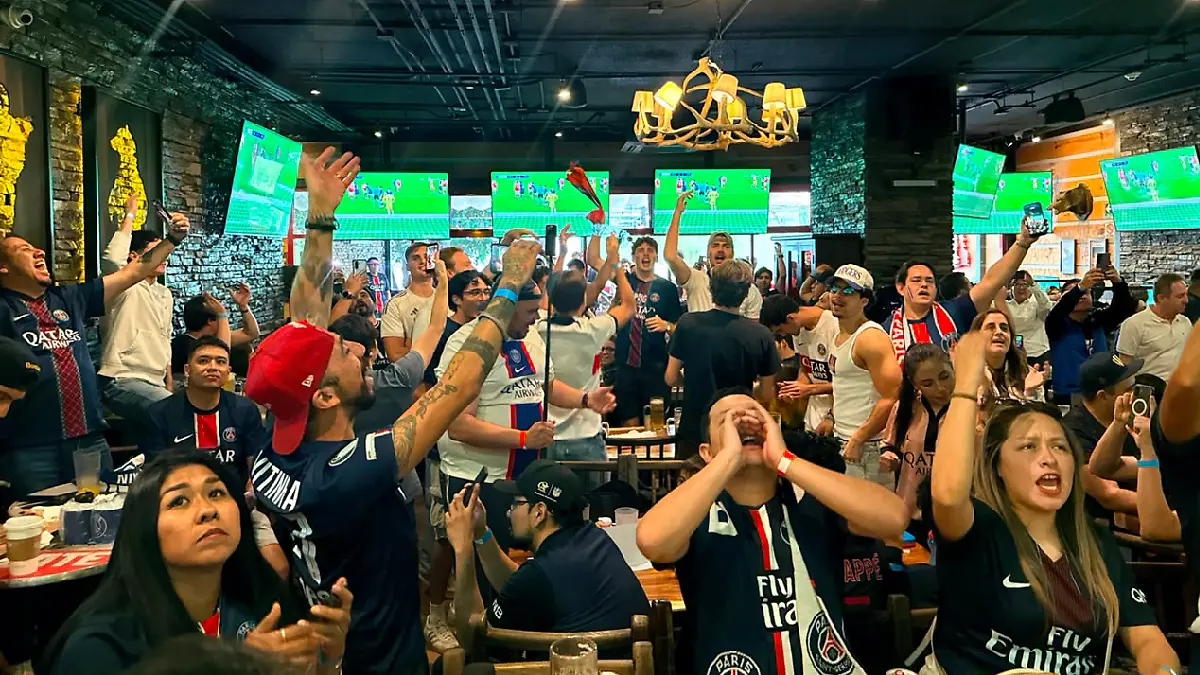Festejos del PSG campeón de Champions League