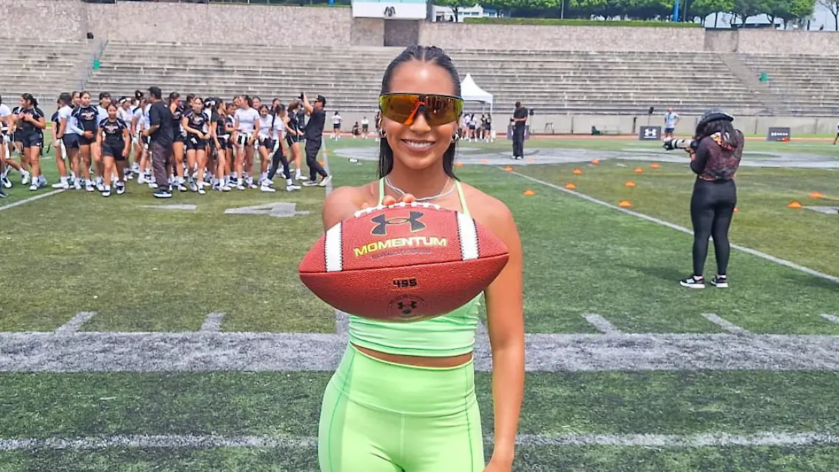 Diana Flores, jugadora del representativo mexicano de Flag Football
