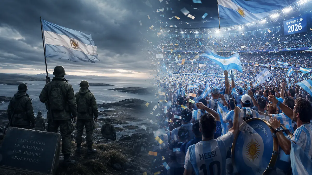 Afición de Argentina recuerda La Guerra de las Malvinas