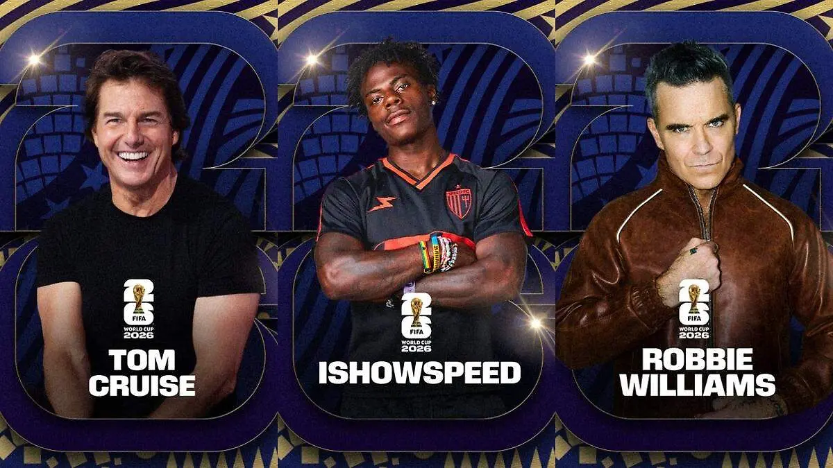 Robbie Williams, Tom Cruis y iShowSpeed actúan en la clausura del Mundial 2026