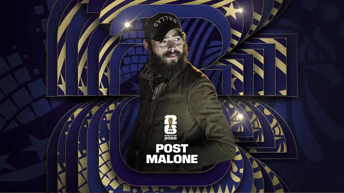 Post Malone actúa en la final del Mundial 2026