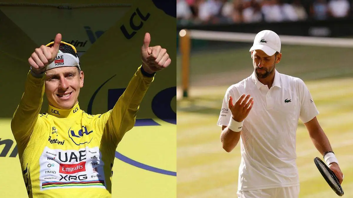 Tadej Pogacar se inspira en Novak Dojokovic