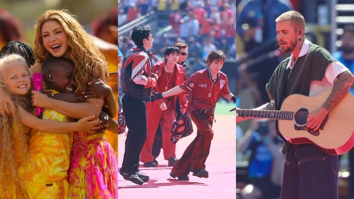 BTS, Justin Bieber y Shakira brillan en la final del Mundial 2026 (1)