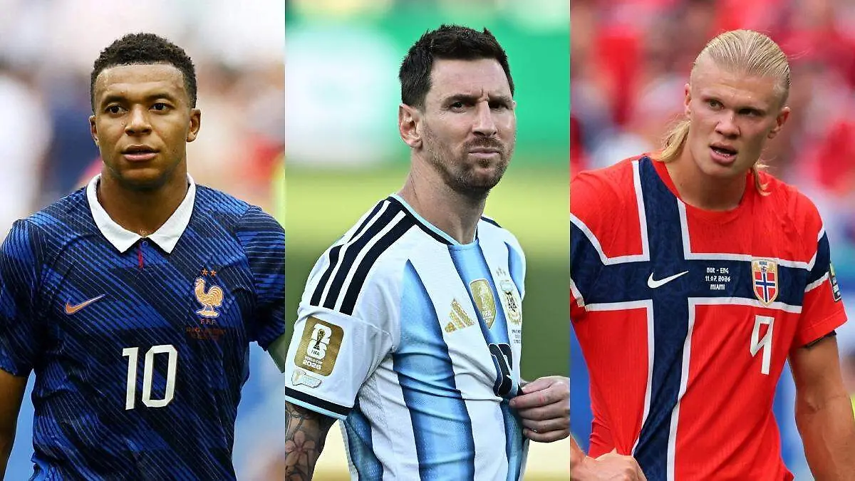 Kylian Mbappé, Lionel Messi y Erling Haaland son parte del once ideal del Mundial 2026