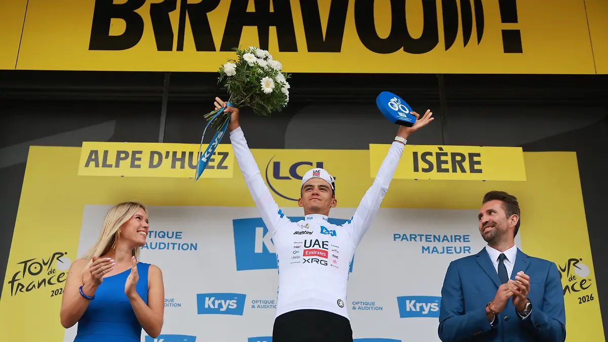 Isaac del Toro, tercer lugar del Tour d