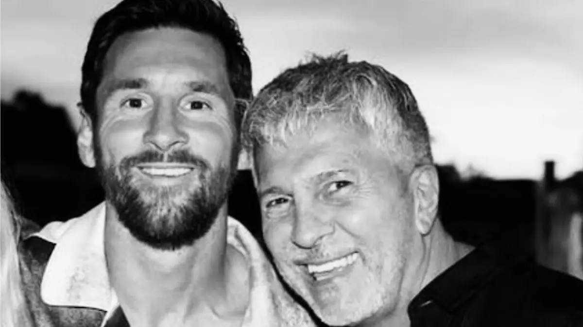 Lionel Messi y su padre