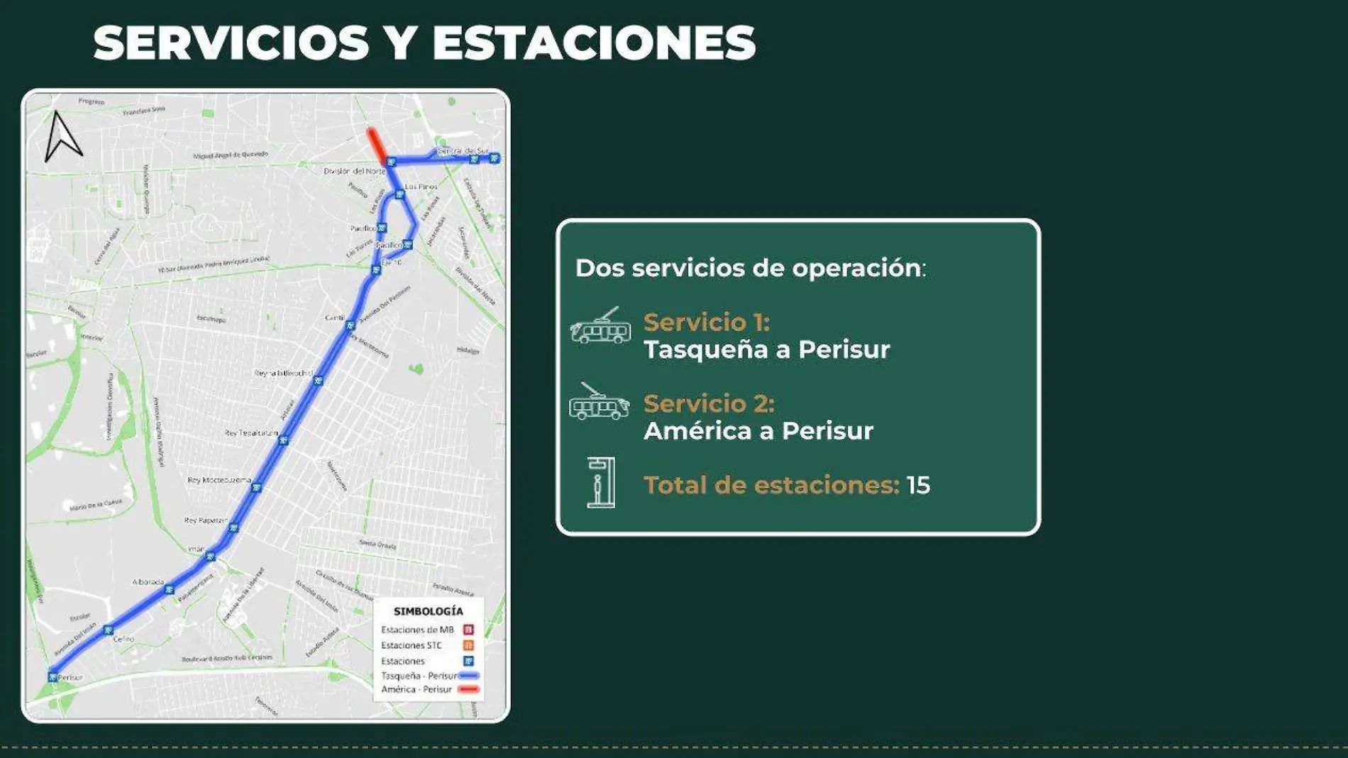 De Tasqueña a Perisur: estas serán las 15 estaciones de la nueva Línea 12 del Trolebús