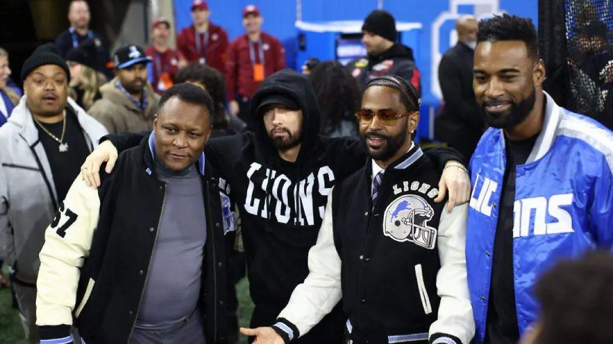Barry Sanders, Eminem, Big Sean y Calvin Johnson