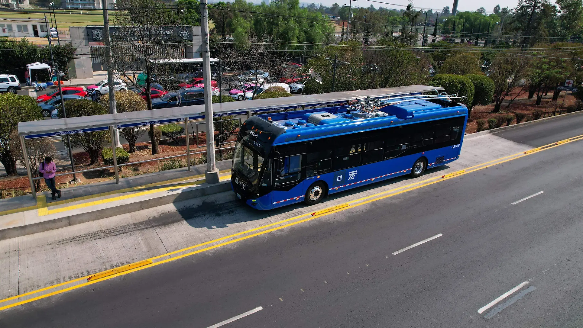 Inicia operaciones la Línea 12 del Trolebús en Avenida Aztecas-INT4