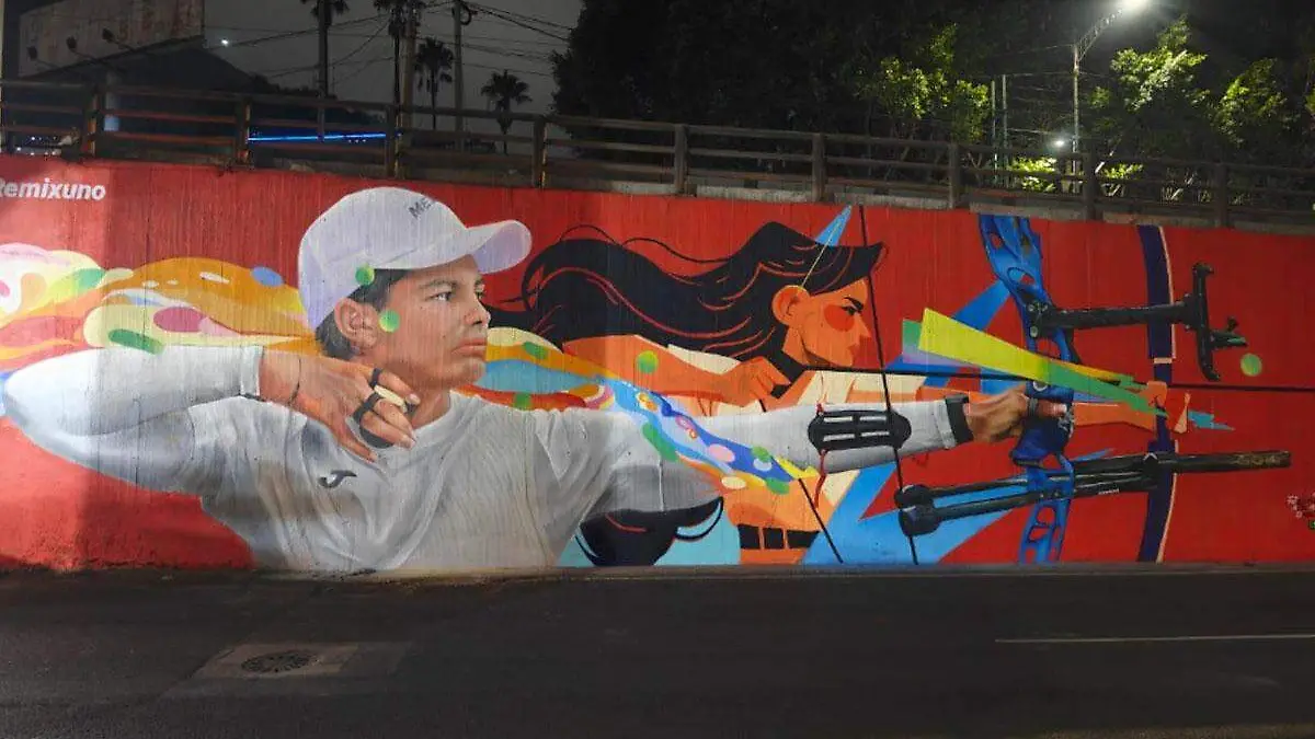 Rinde Sobse homenaje a atletas mexicanos de París 2024 con 35 murales en Periférico Norte