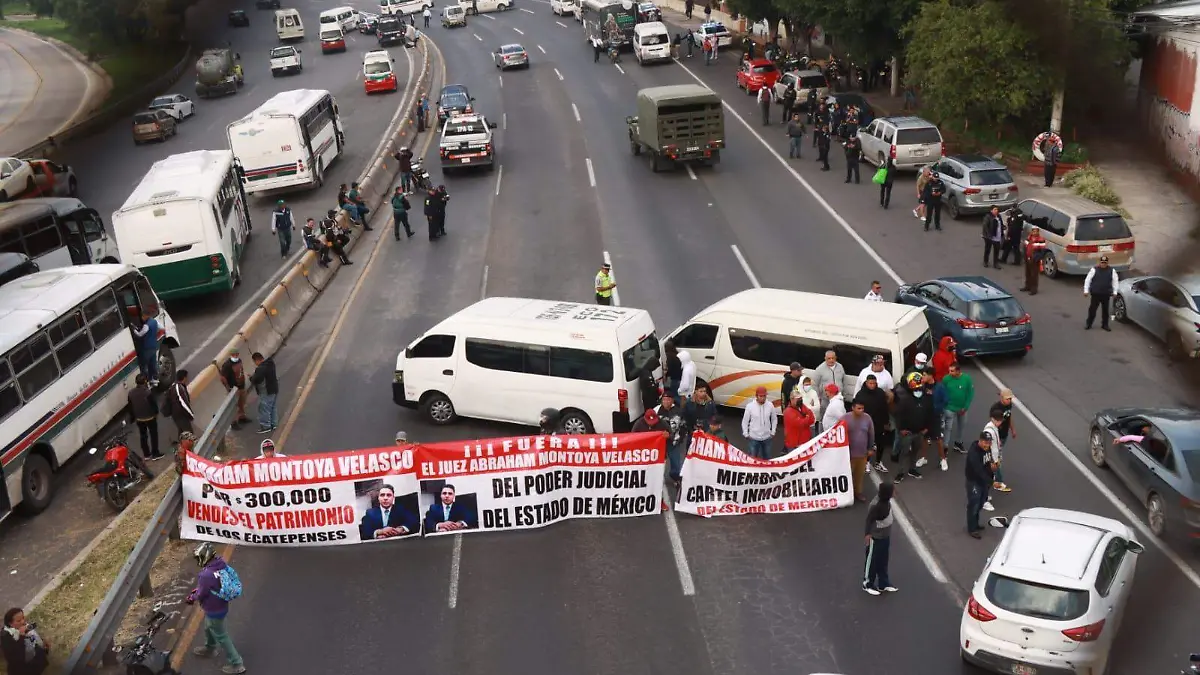 Bloqueo México-Pachuca (2)