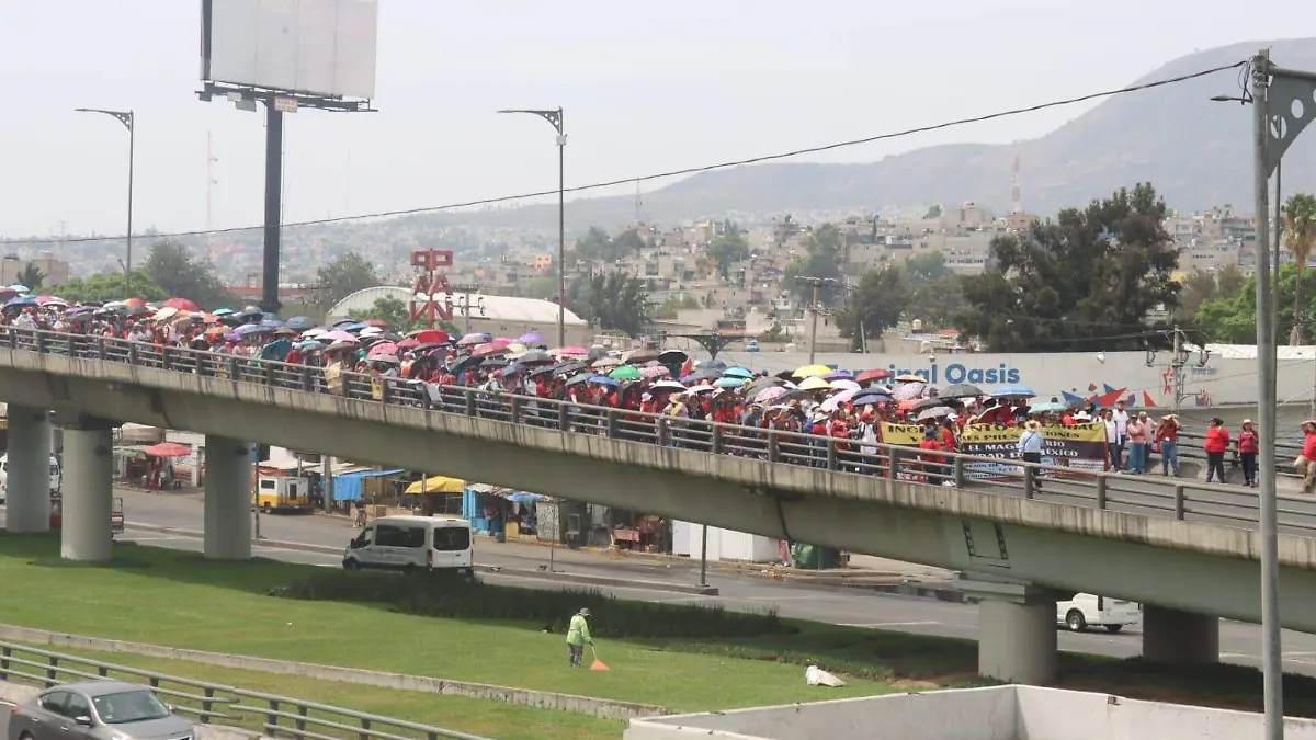 Marchas de la CNTE dejan caos vial en gran parte de la CDMX