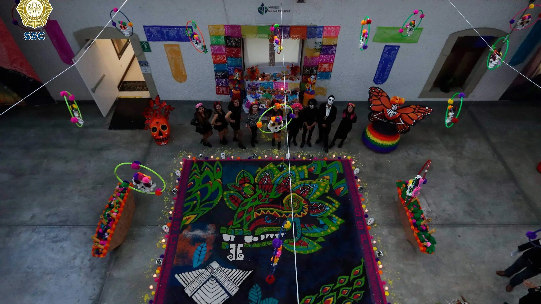 Museo del Policía exhibe su mega ofrenda de Día de Muertos hecha por personas privadas de su libertad-IN2