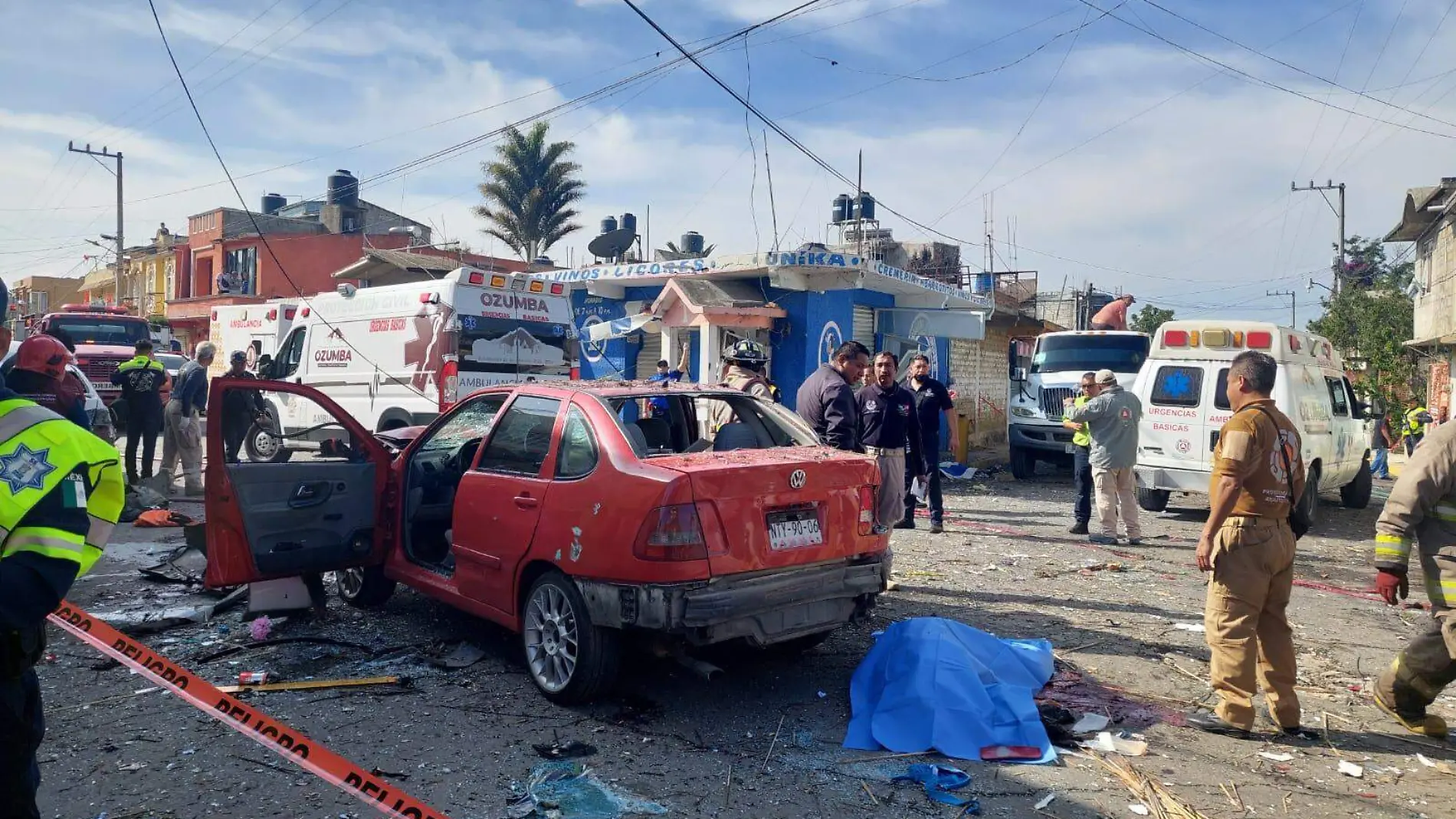 ¡Se murió la fiesta! Estalla vehículo con pirotecnia, en Tepetlixpa; hay un fallecido-int6