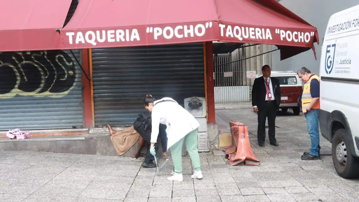 Muere hombre sobre el Eje Central y Artículo 123, colonia Centro-INT4