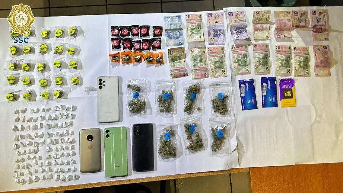 Decomiso de droga en V