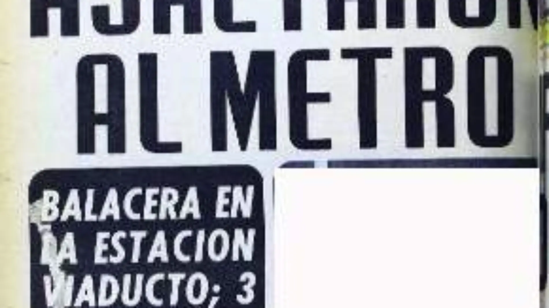 Asalto a taquilla del Metro