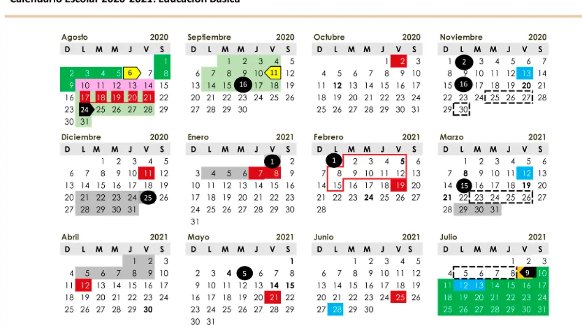 Calendario SEP