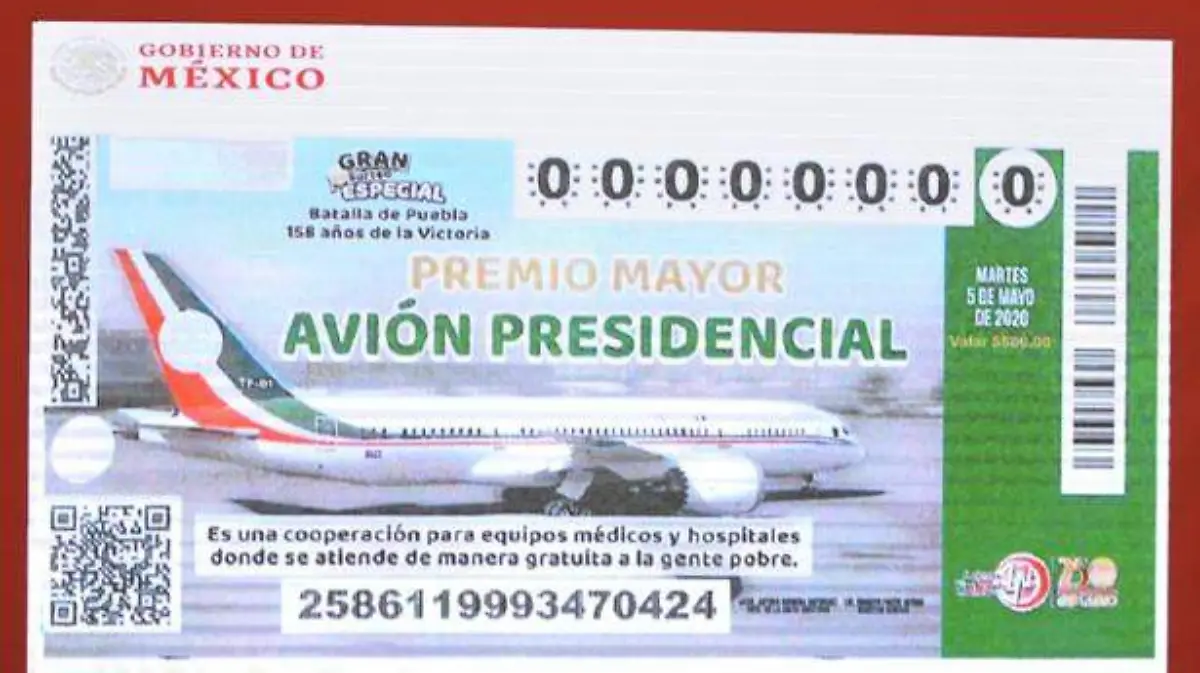 Billete-loterÍa-avión-presidencial