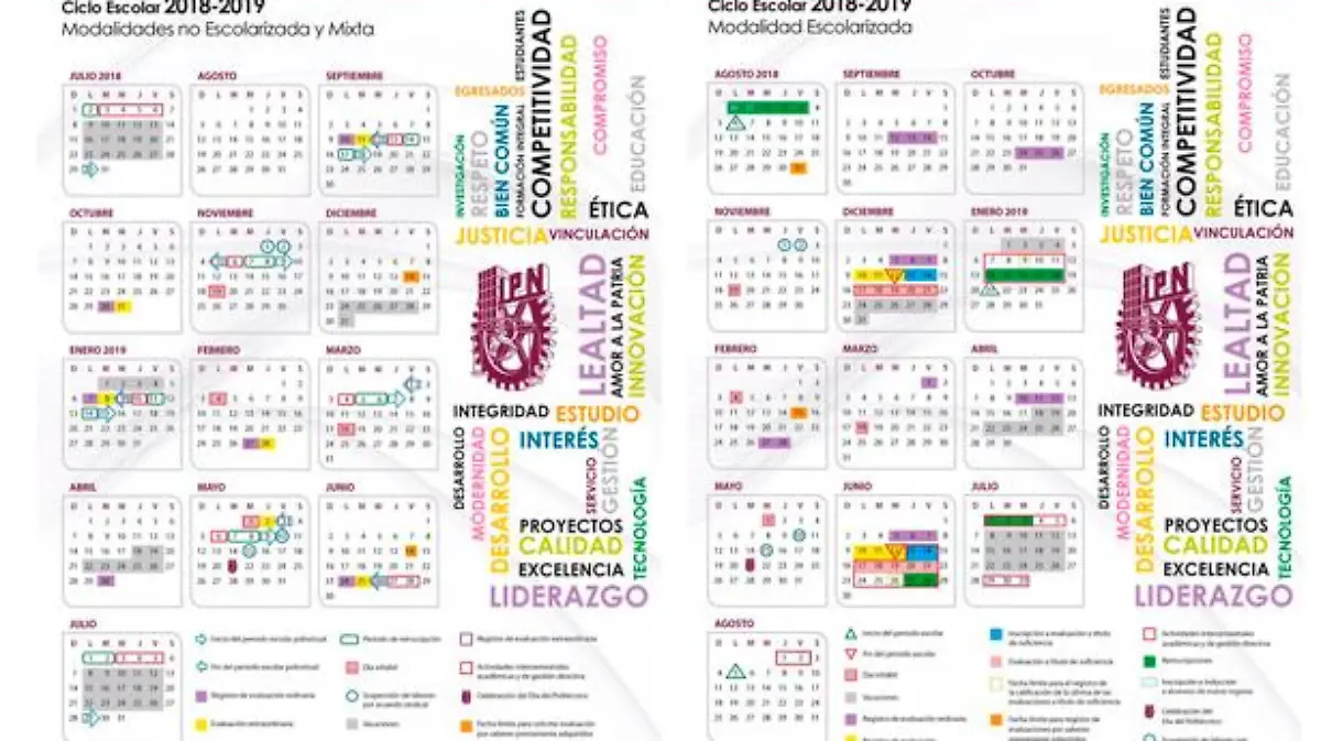 calendarios