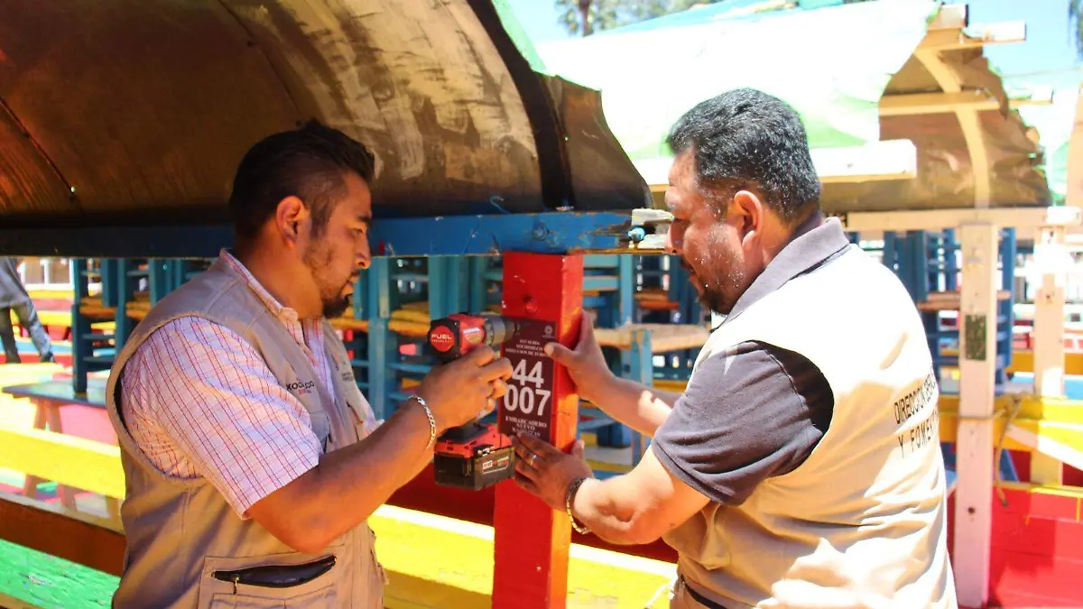 Trajineras turísticas de Xochimilco serán emplacadas