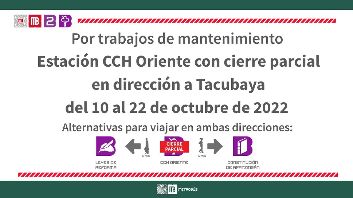 Cerrada estación CCH