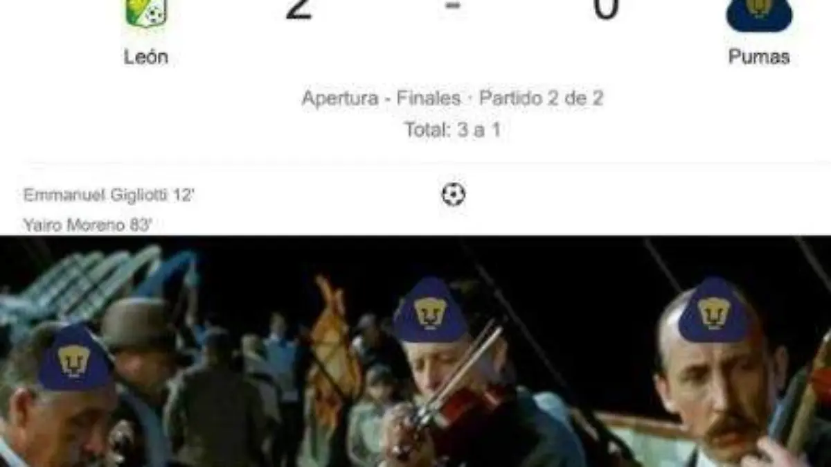 Meme Pumas vs León 8