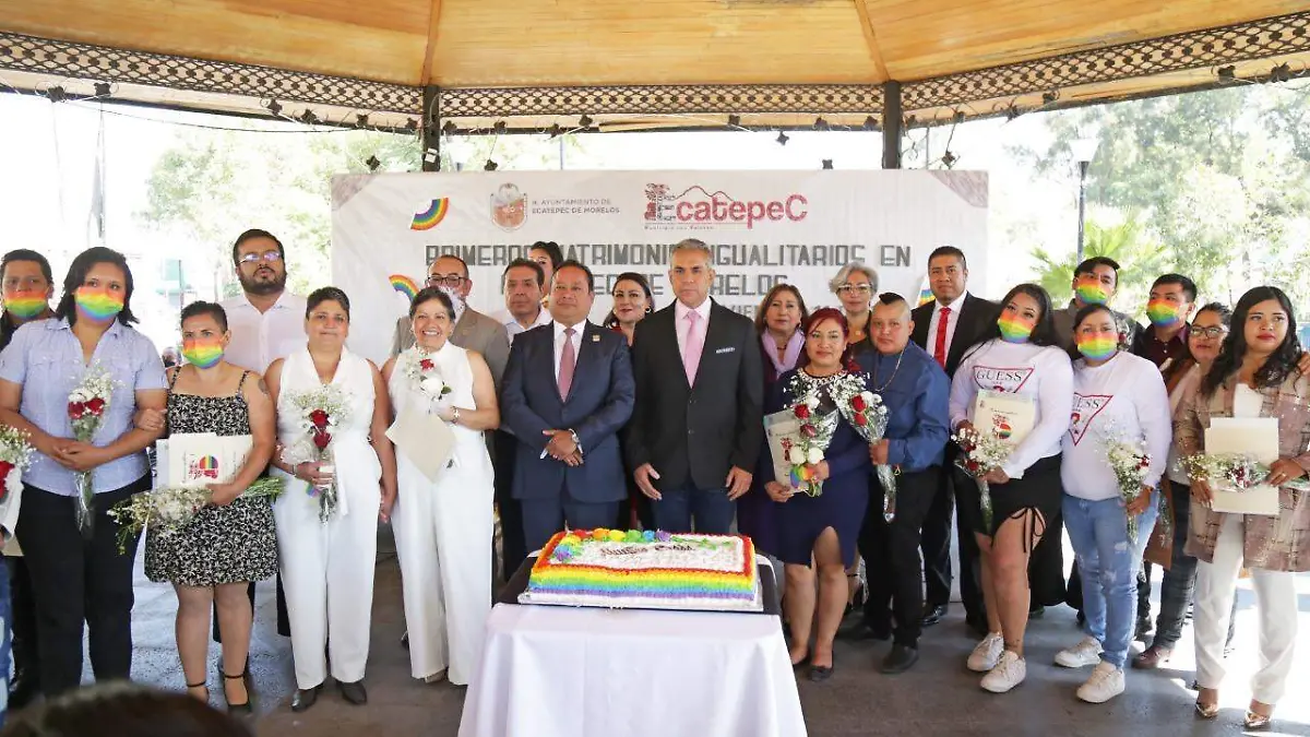 Ecatepec, municipio progresista; celebra primeros 8 matrimonios igualitarios-int2