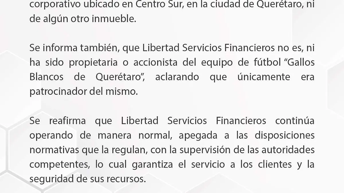 comunicado 18 de Julio