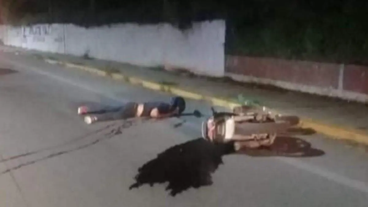 Motociclista asesinado
