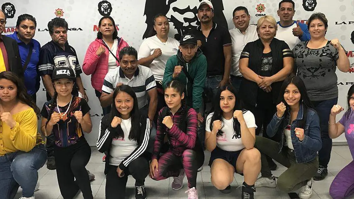 Boxeadoras finalistas de Puños Rosas