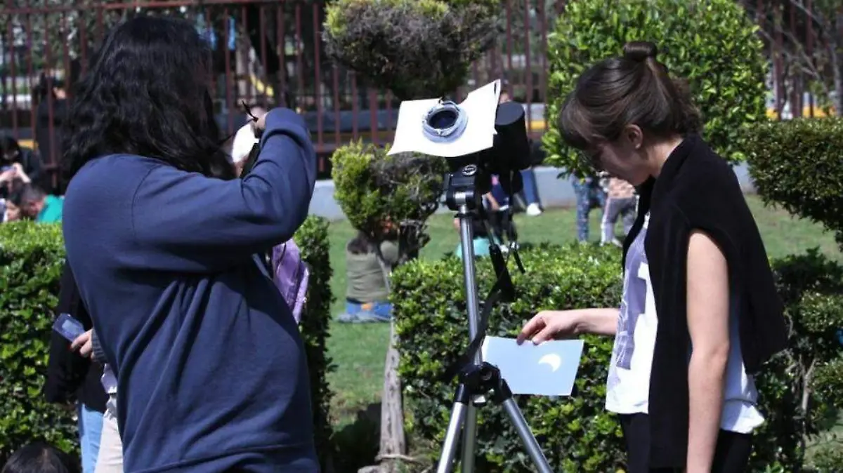 Observación del eclipse