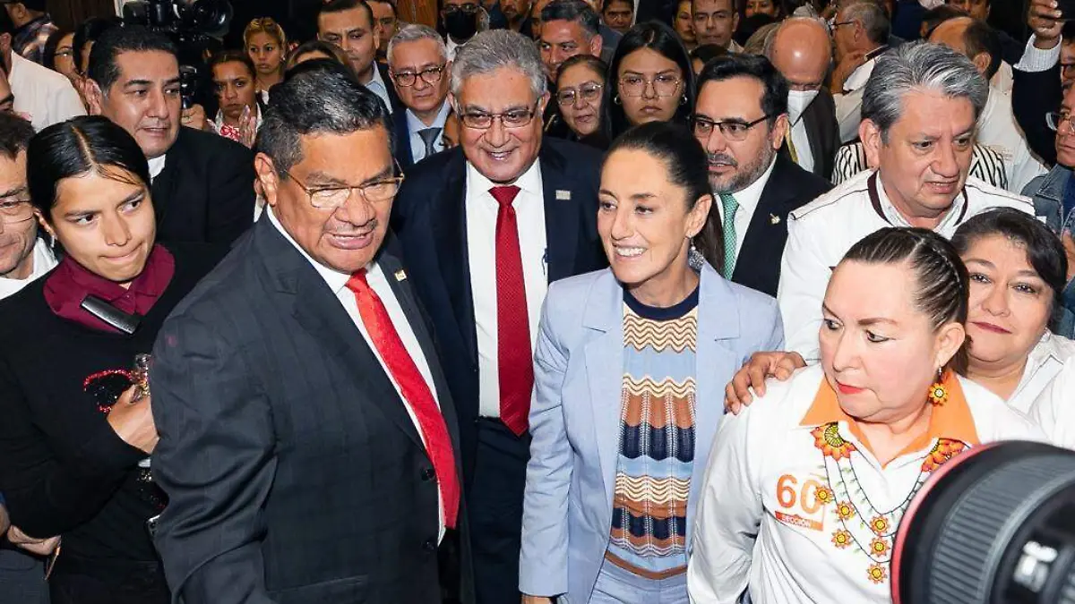 sheinbaum snte CORTESIA