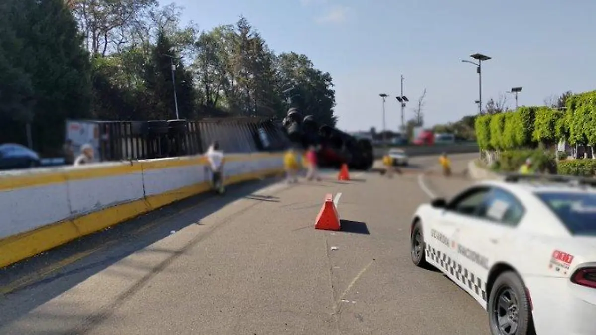 la pera volcadura GUARDIA NACIONAL