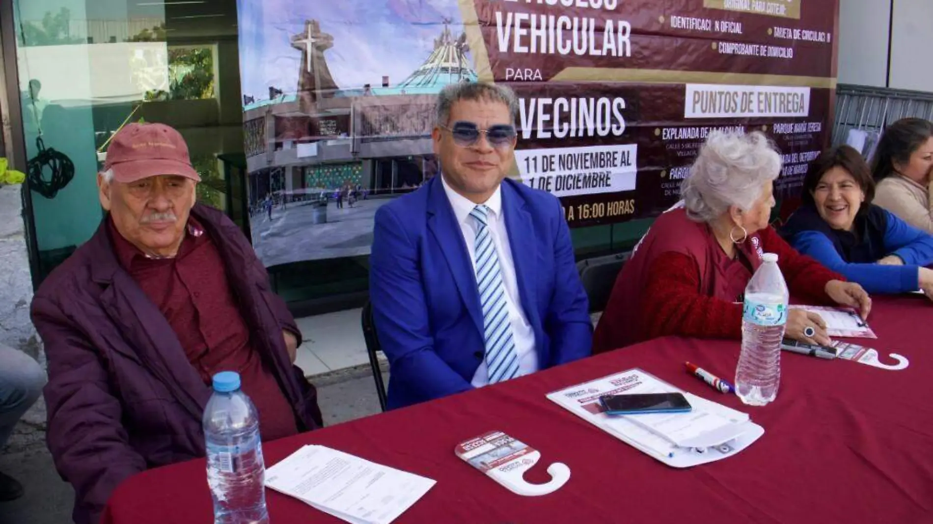 Tarjetón de circulación en la Basílica