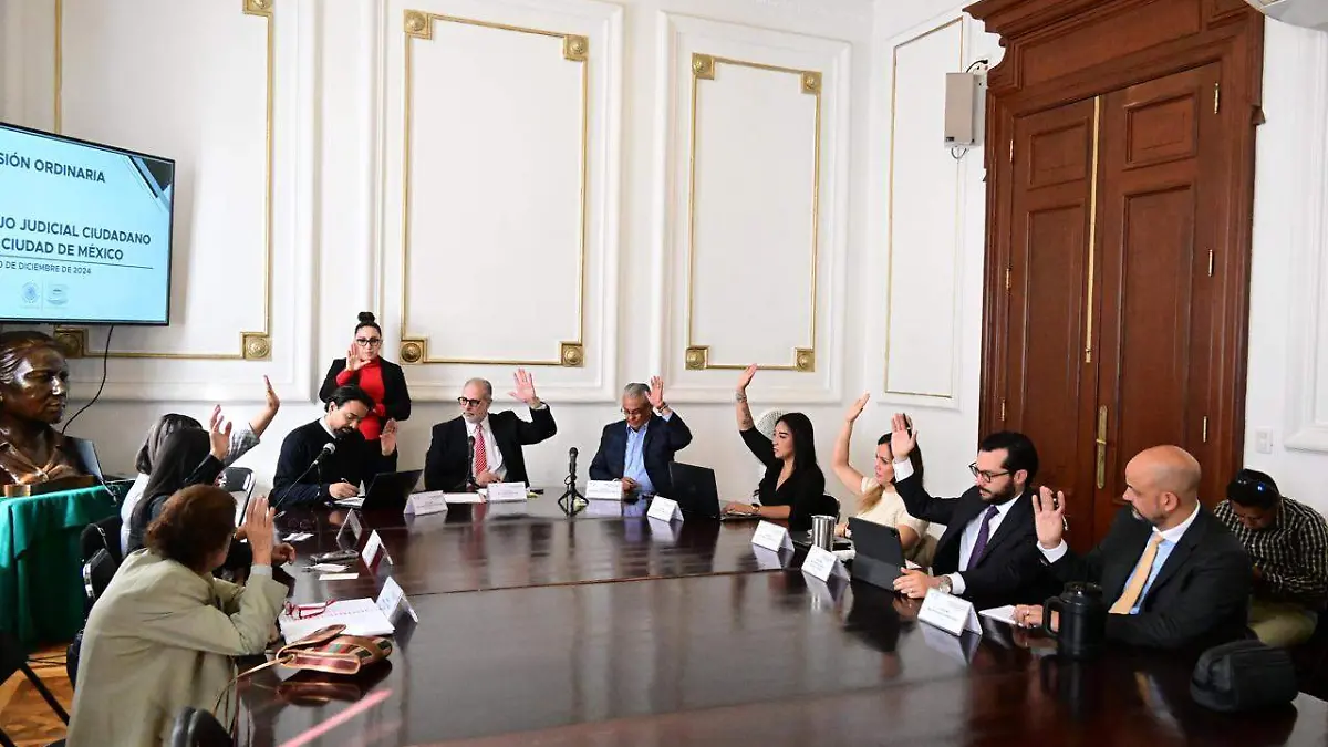 Fotos de la sesión del Consejo Judicial Ciudadano