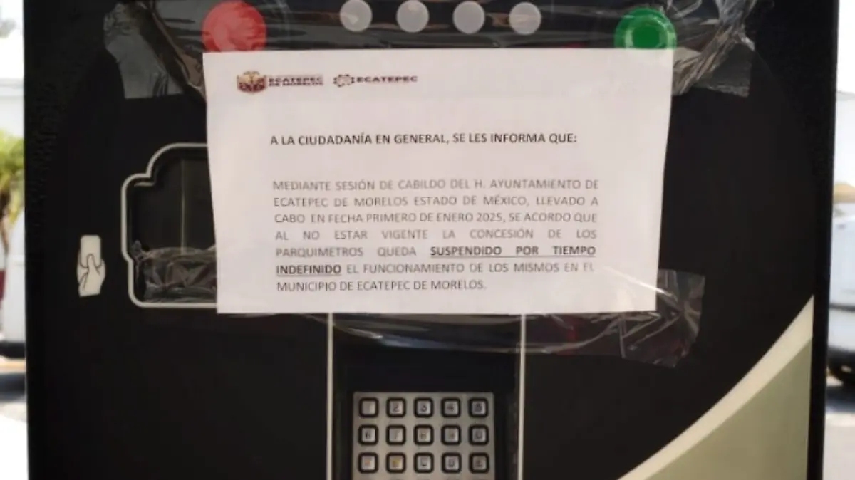 Suspenden operación de parquímetros en Ecatepec; analizan cancelación 2