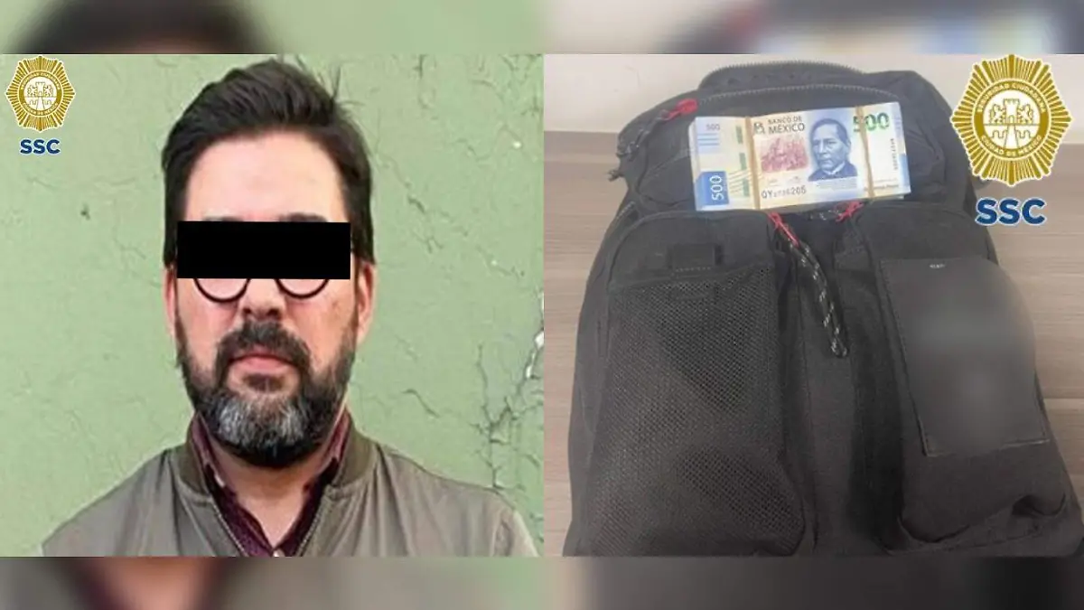 detenido asaltante miguel hidalgo CORTESIA