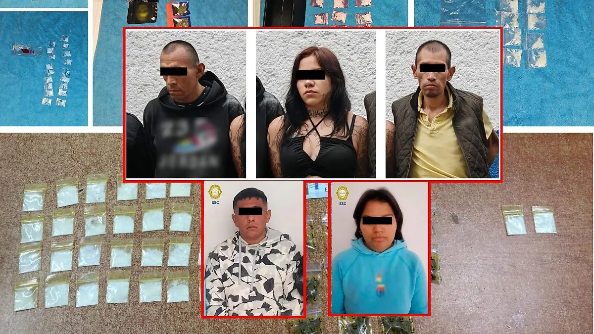 detenidos drogas gam miguel hidalgo CORTESIA SSC