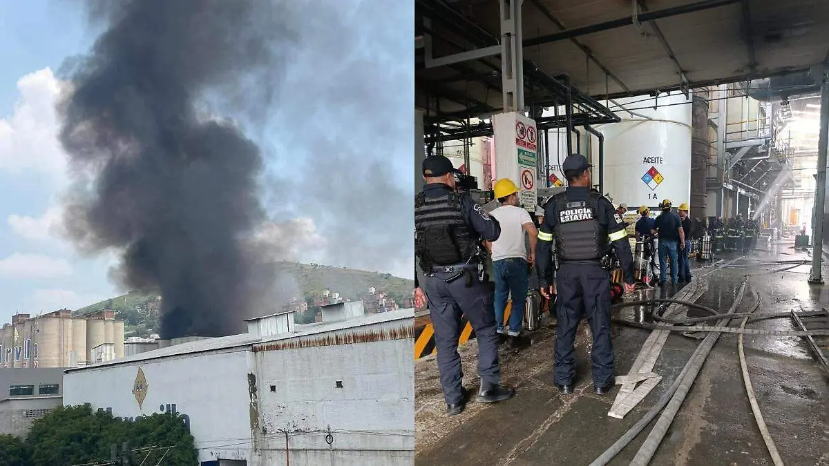 incendio fabrica tlalnepantla CORTESIA