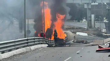 Explosión de pipa en Zaragoza