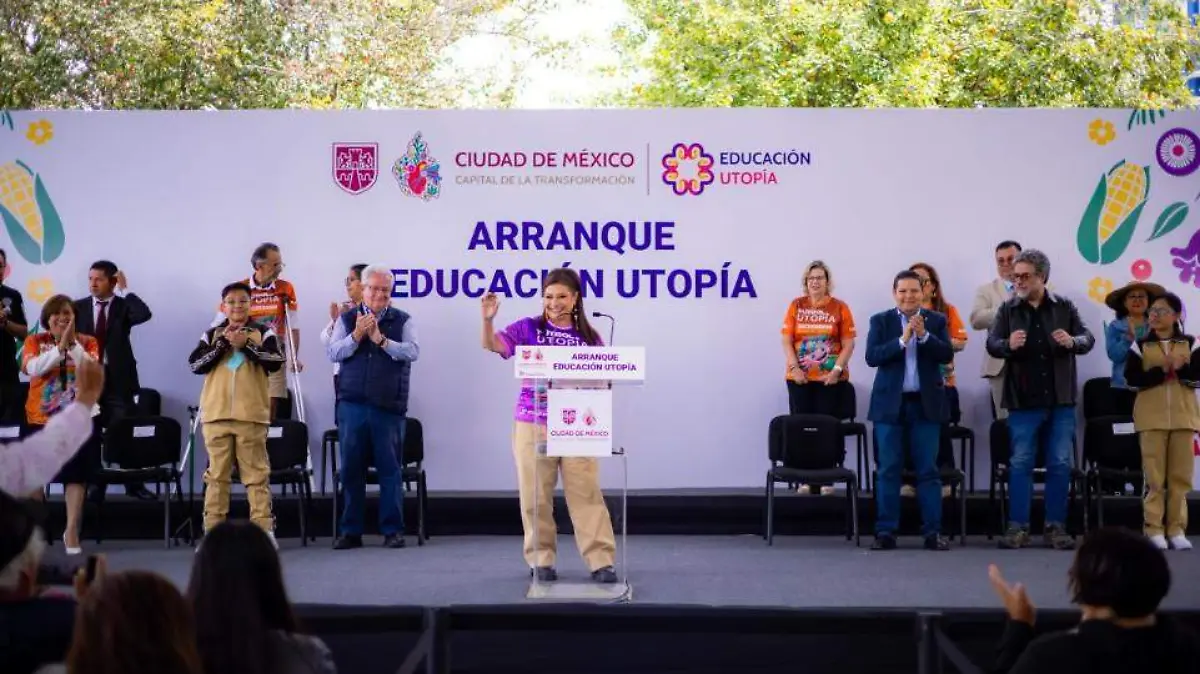 Clara Brugada inaugura programa educativo “Utopía” en Milpa Alta