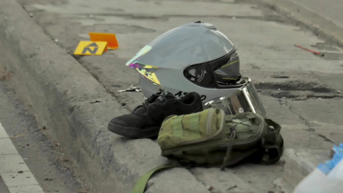 Accidente de moto en Tepalcates (2)