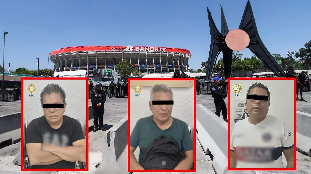 estadio banorte Sarahí Melecio ESTO detenidos ssc