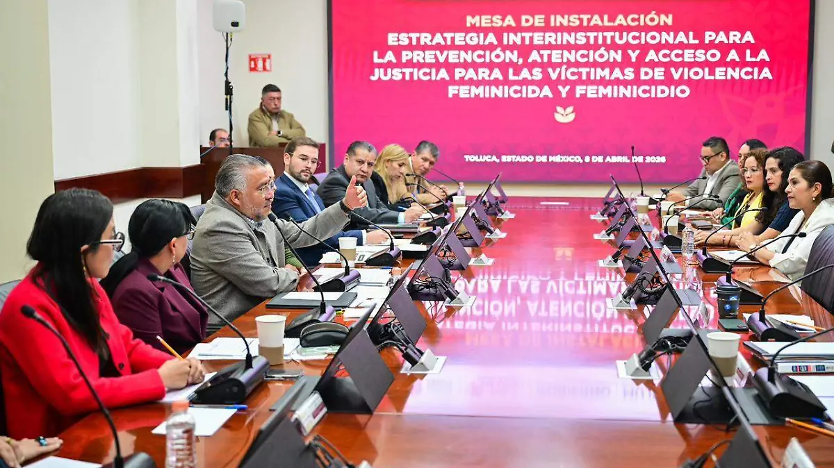 mesa feminicidio  gobierno Edomex