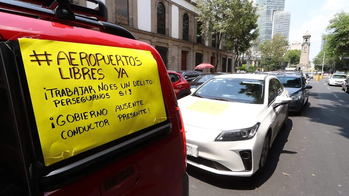 taxistas app protesta LUIS BARRERA