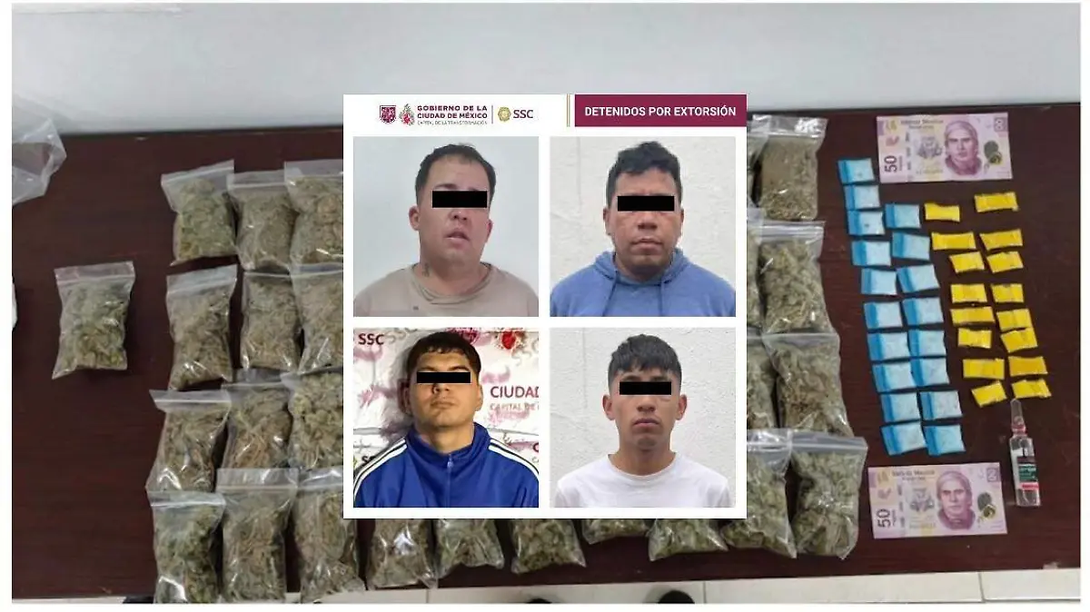 detenidos extorsion ssc