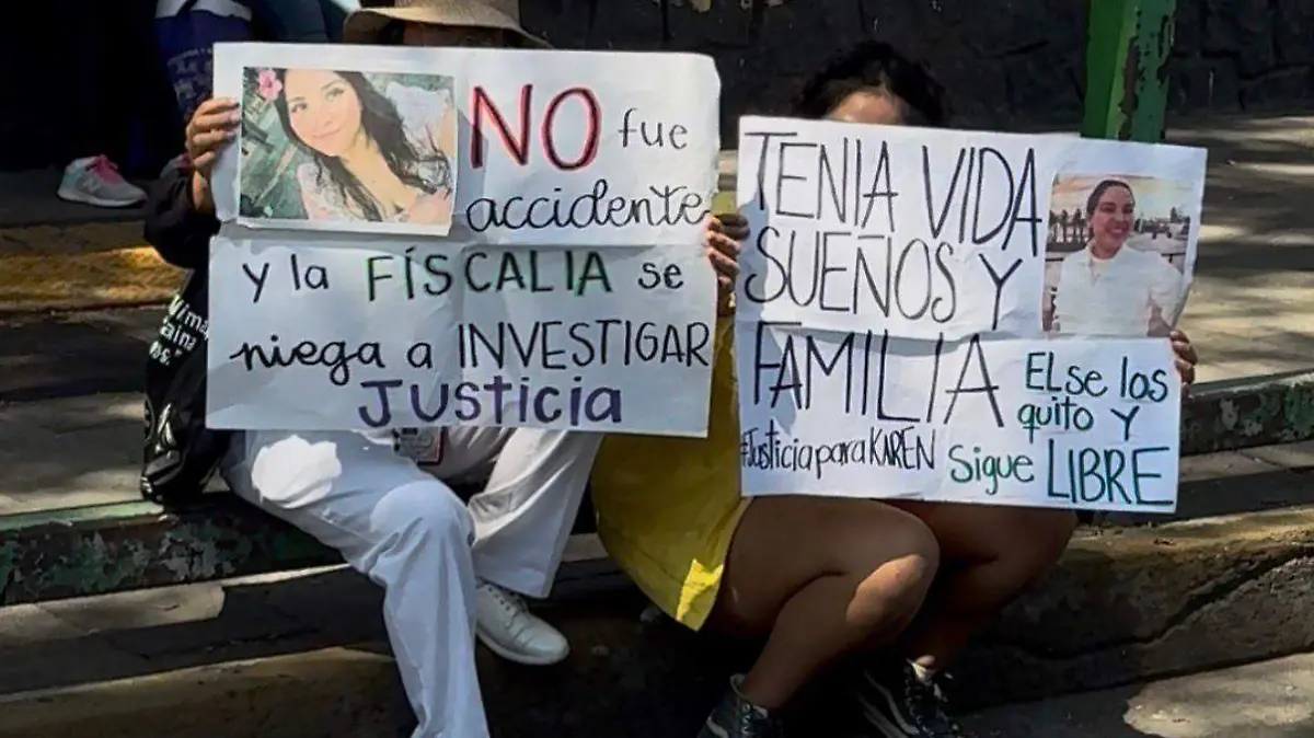 protestan por karen mariel BERE LUNES