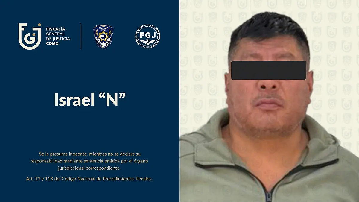 Israel N detenido robo a casa FISCALIA CDMX
